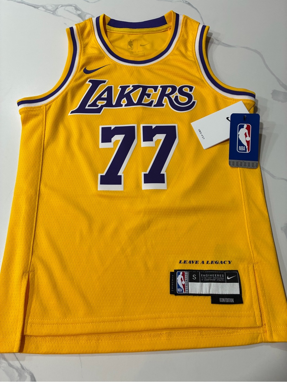 Los Angeles Lakers Youth Nike Luka Doncic Jersey Retails For $90